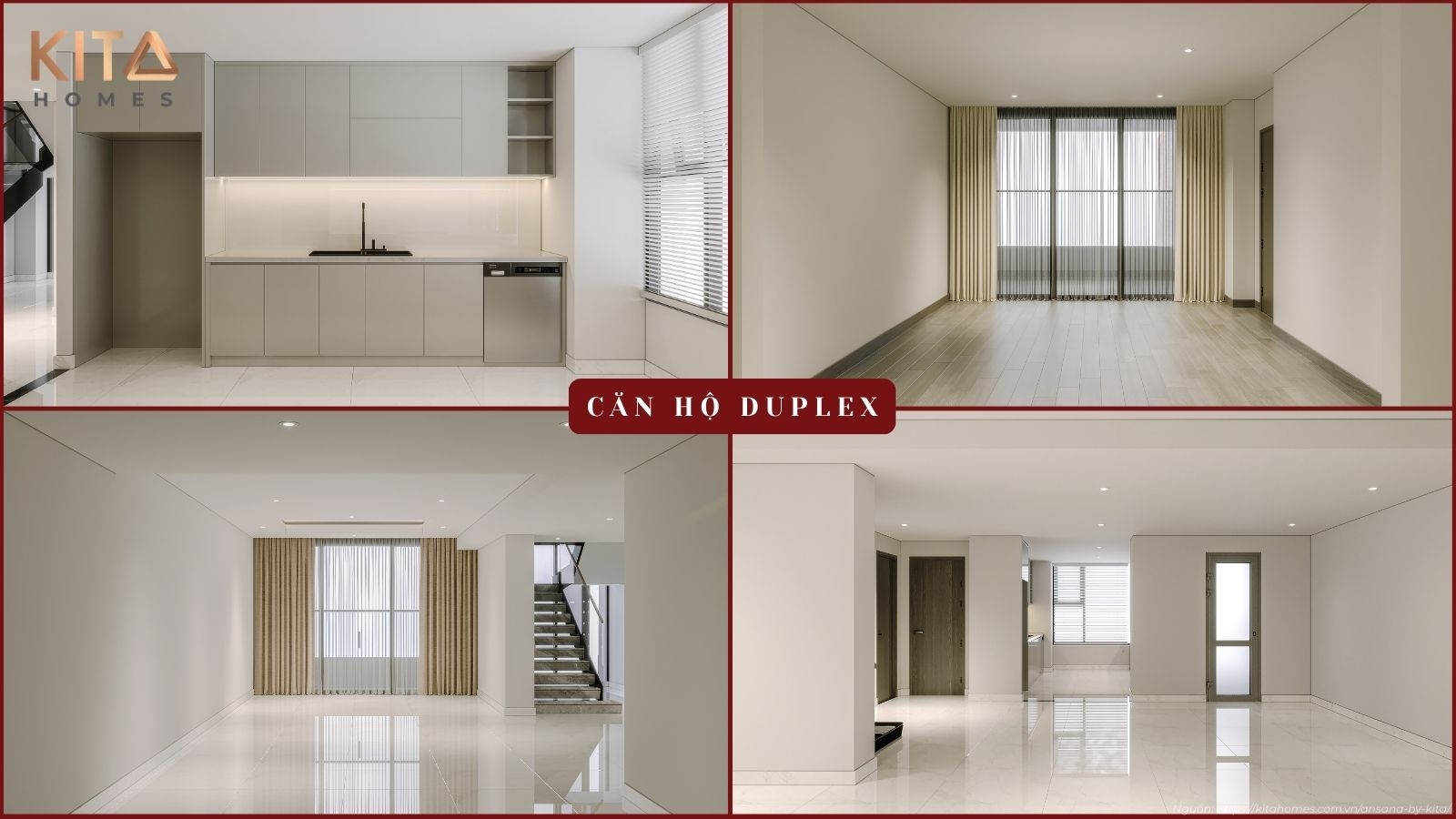 Chiêm Ngưỡng Thiết Kế Thông Tầng đẳng Cấp Tại Nhà Mẫu Căn Hộ Duplex Dự Án Ansana By Kita. (1)