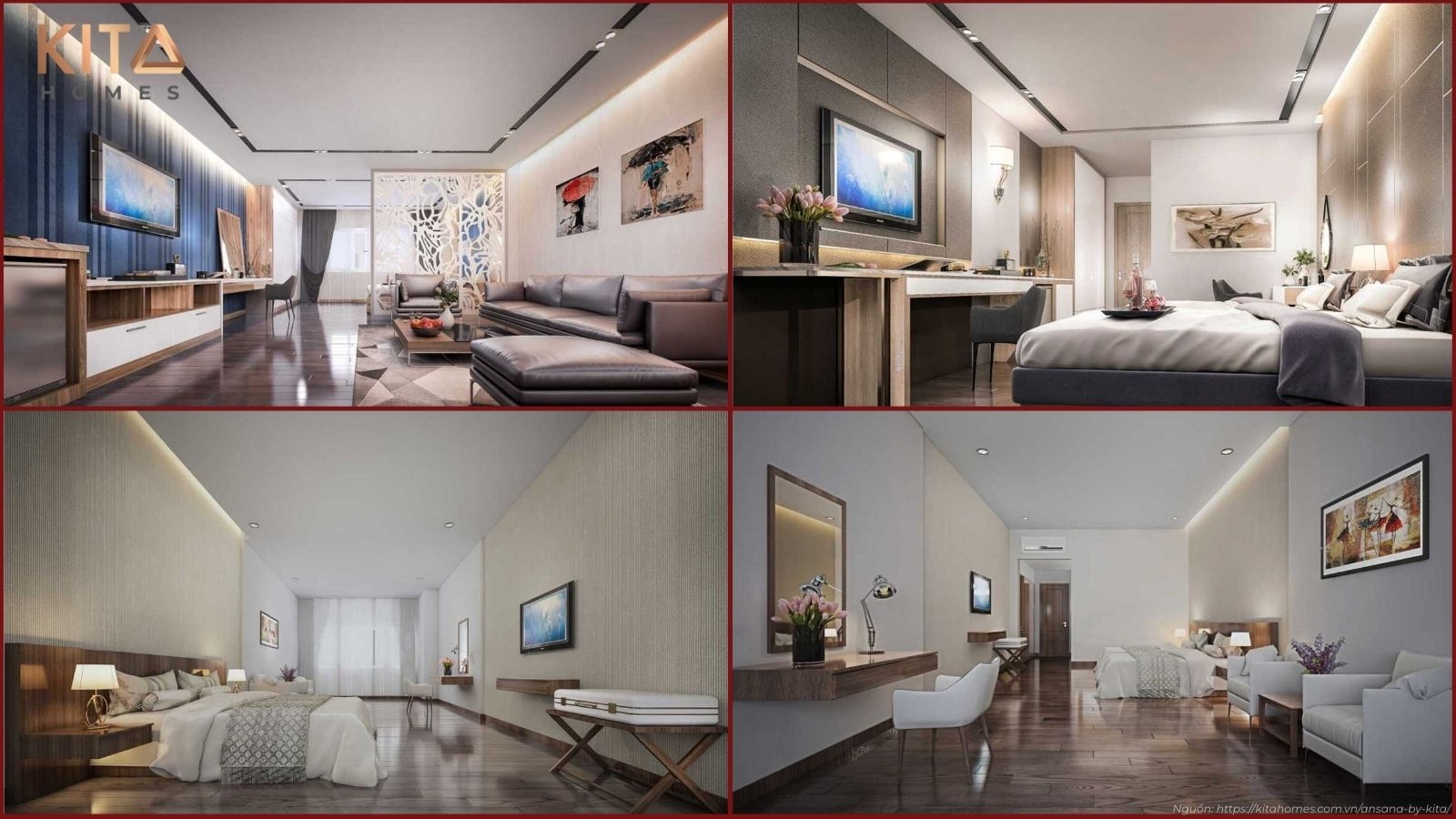 Goi Y Phong Cach Decor Thiet Ke Noi That Can Ho Ansana By Kita