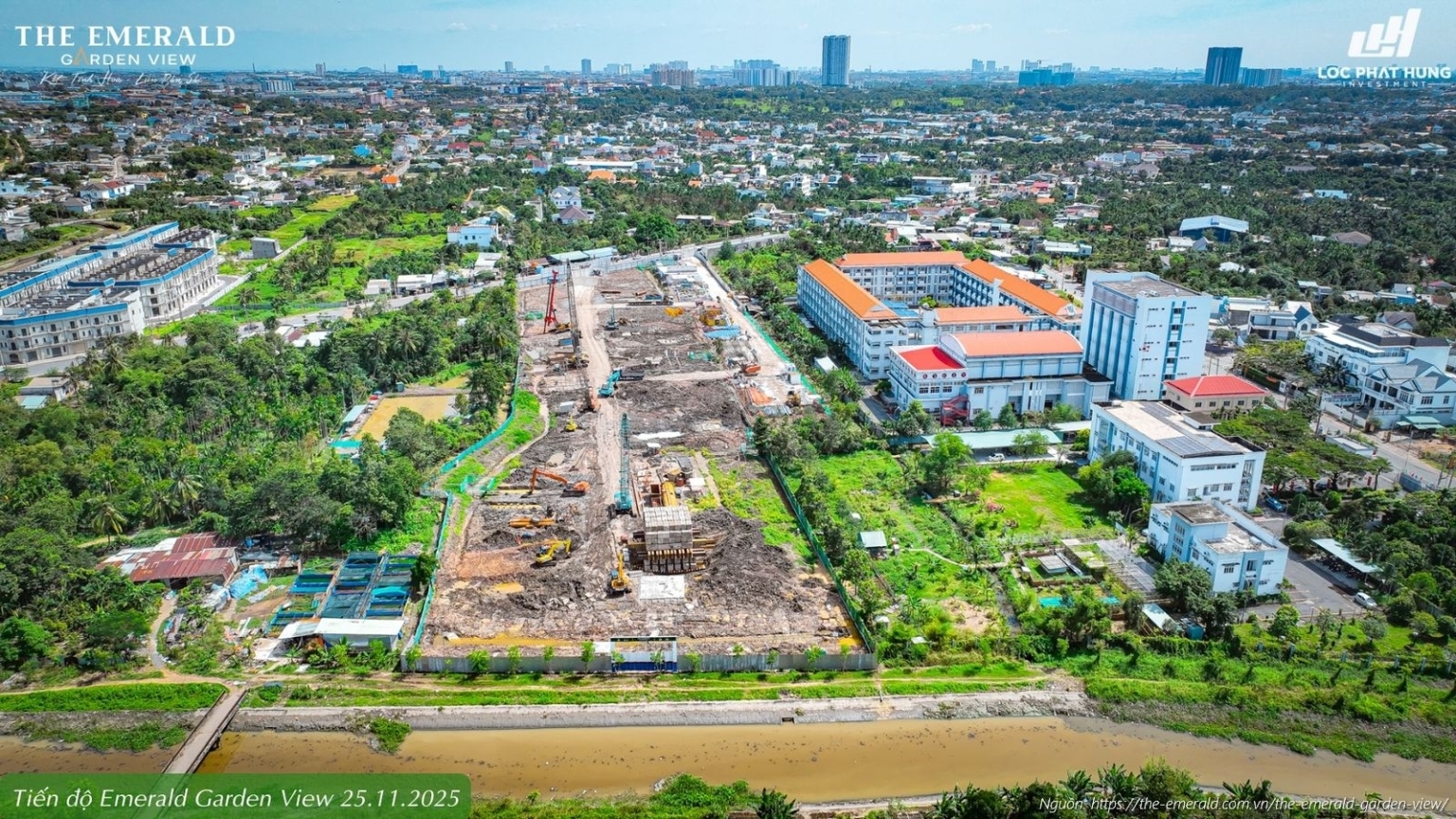 Tiến độ xây dựng dự án The Emerald Garden View tháng 11/2025