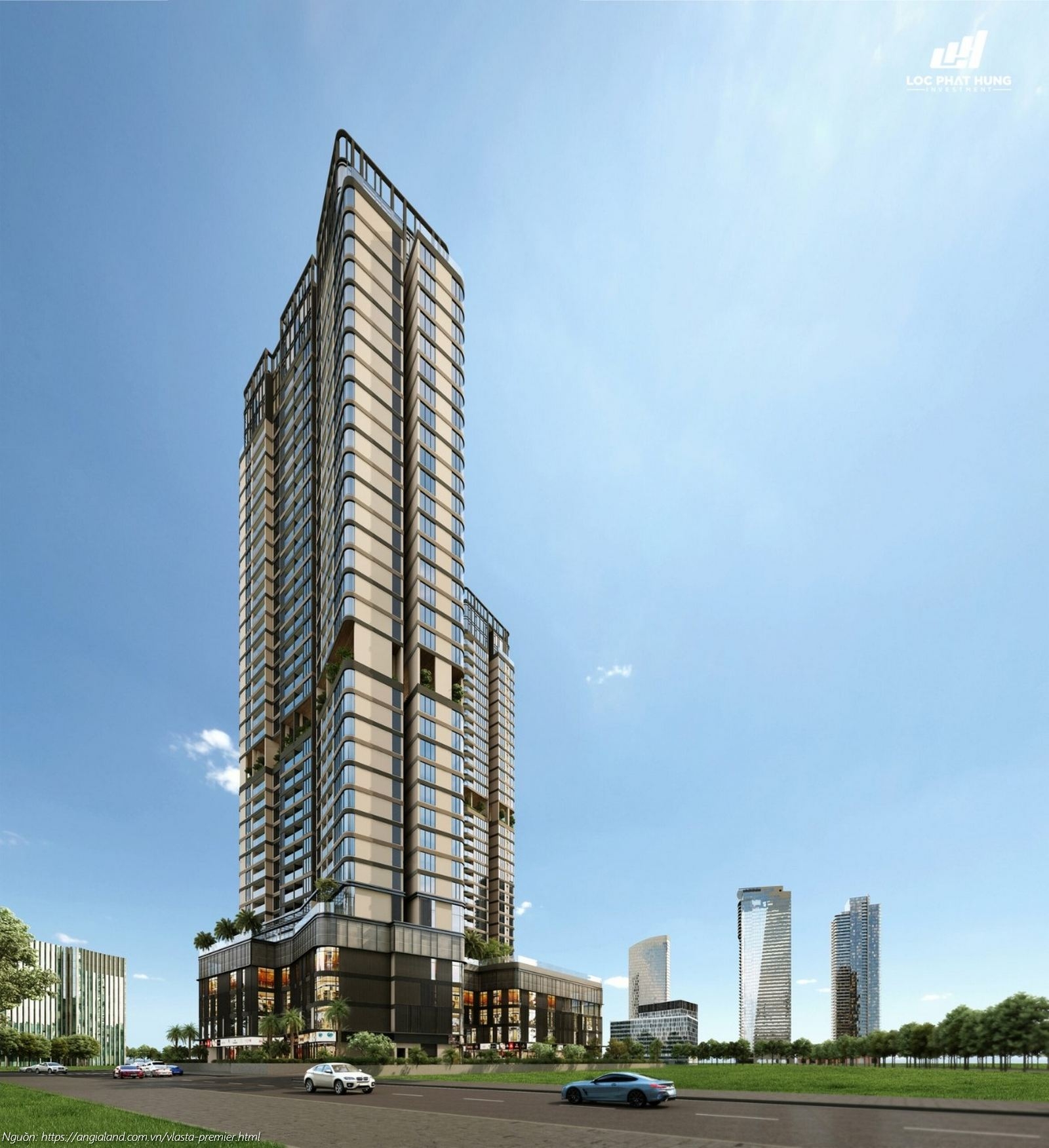 Phối cảnh tổng thể dự án căn hộ chung cư Vlasta Premier Đào Trí Quận 7