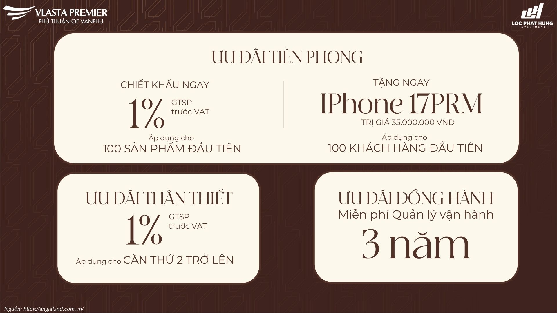 Chính Sách Bán Hàng Ưu Đãi Vlasta Premier 2026 