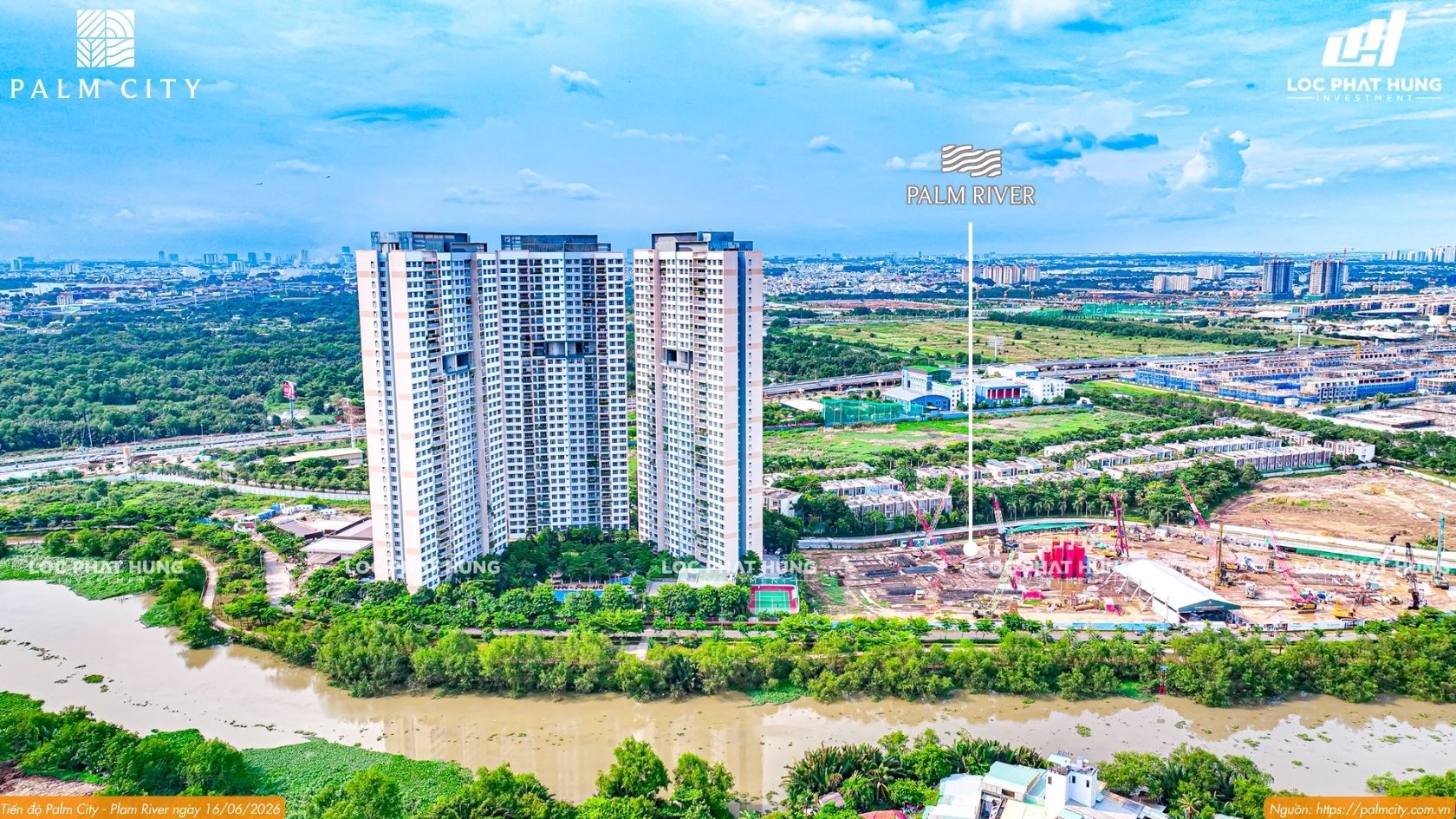 Tiến Độ Xây Dựng Palm River 06.2026