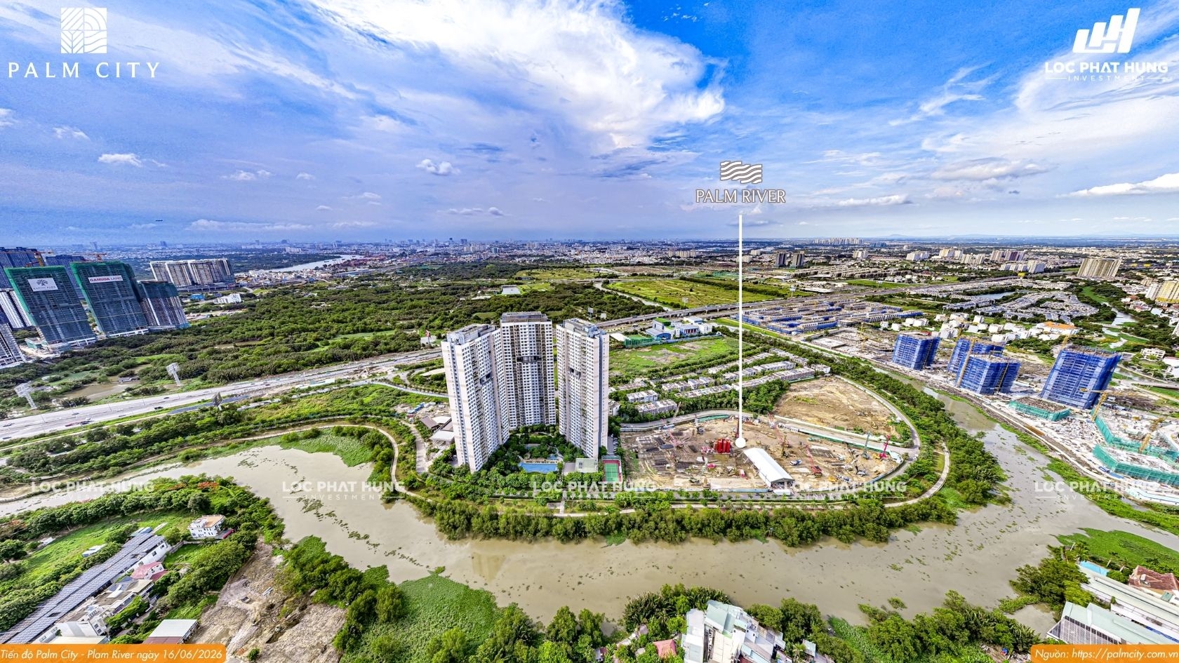 Tiến Độ Xây Dựng Palm River 06.2026