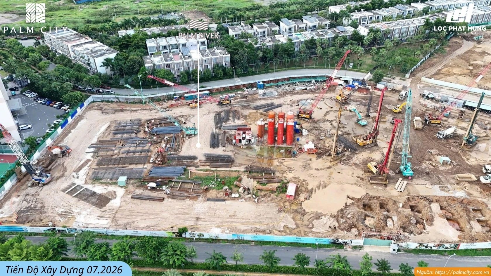 Tiến Độ Xây Dựng Palm River 07.2026