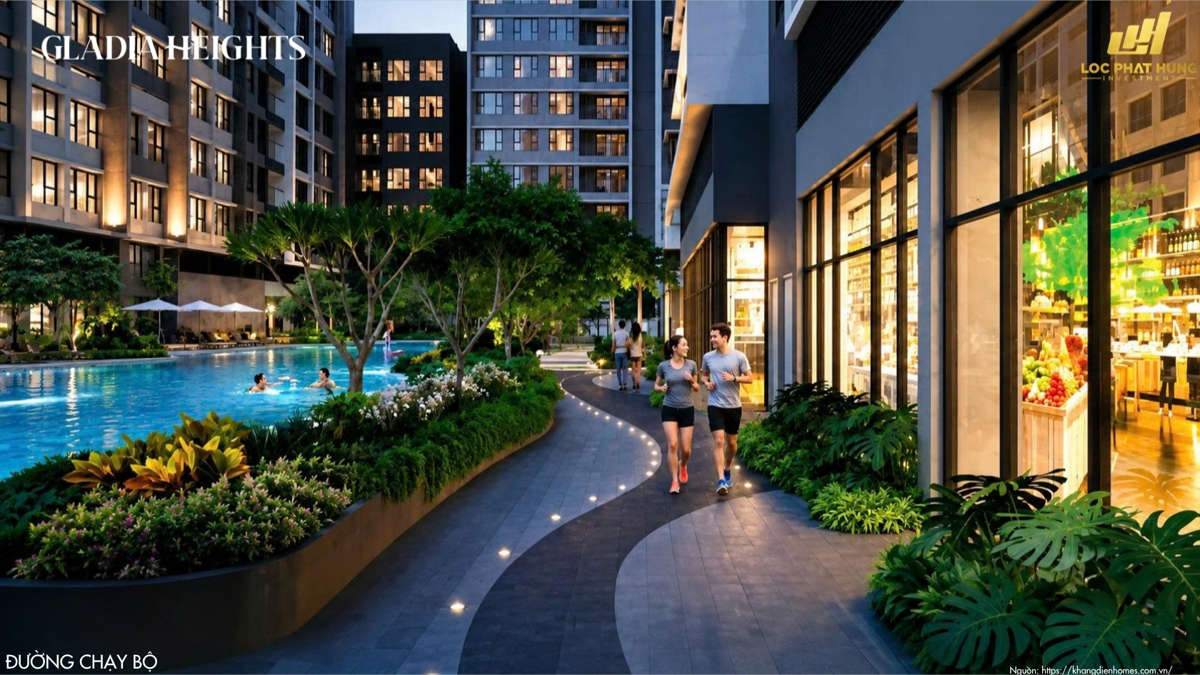 Các Tiện ích Nội Khu Dự án Căn Hộ Chung Cư Gladia Heights Phường Bình Trưng