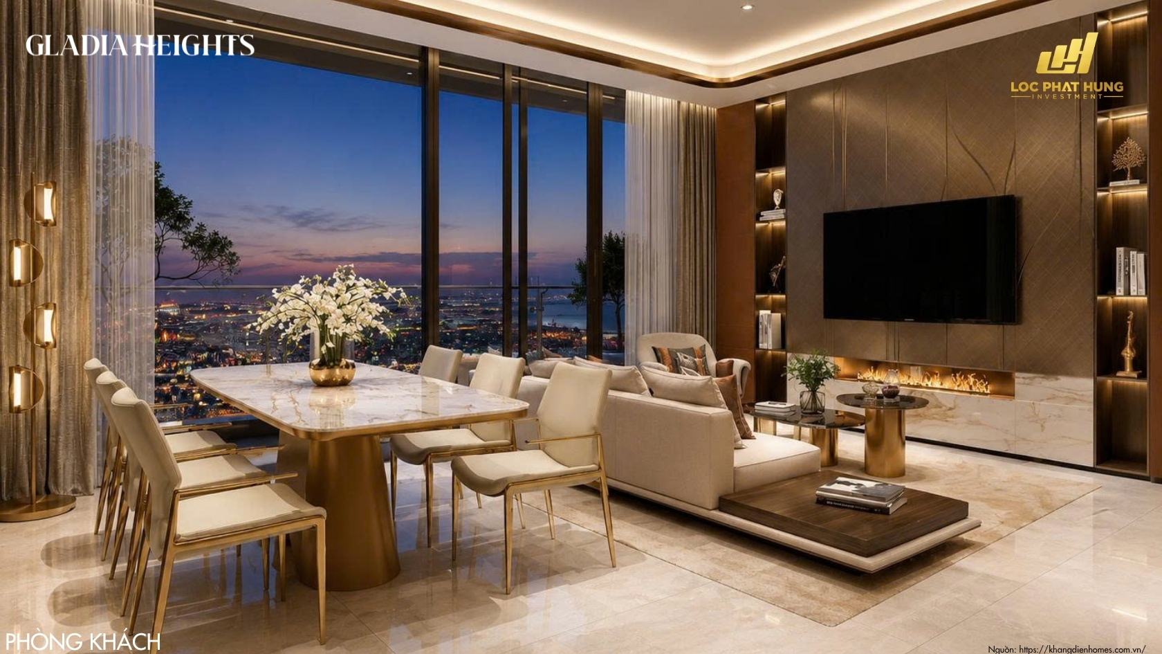Hình ảnh Nhà Mẫu Căn Hộ Chung Cư Gladia Heights Phường Bình Trưng