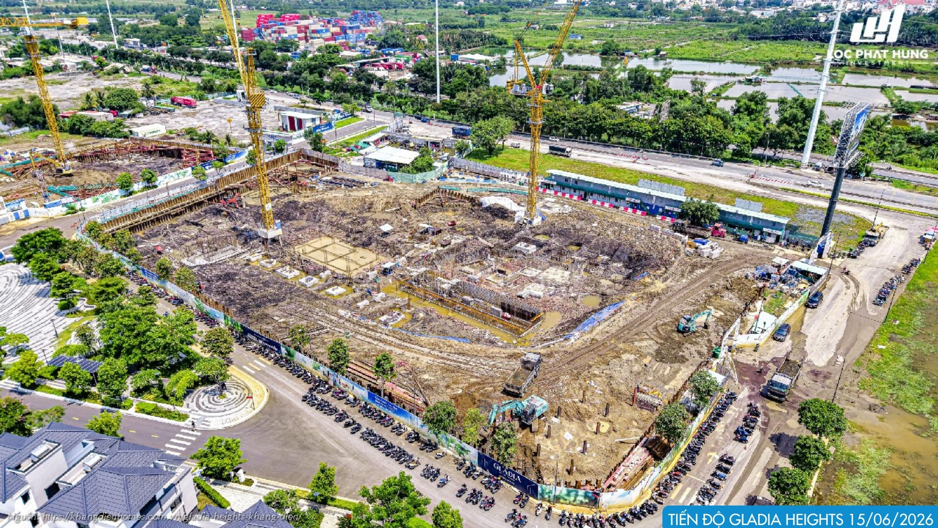 Tiến độ Xây Dựng 15/06/2026 Dự án Căn Hộ Gladia Heights Phường Bình Trưng