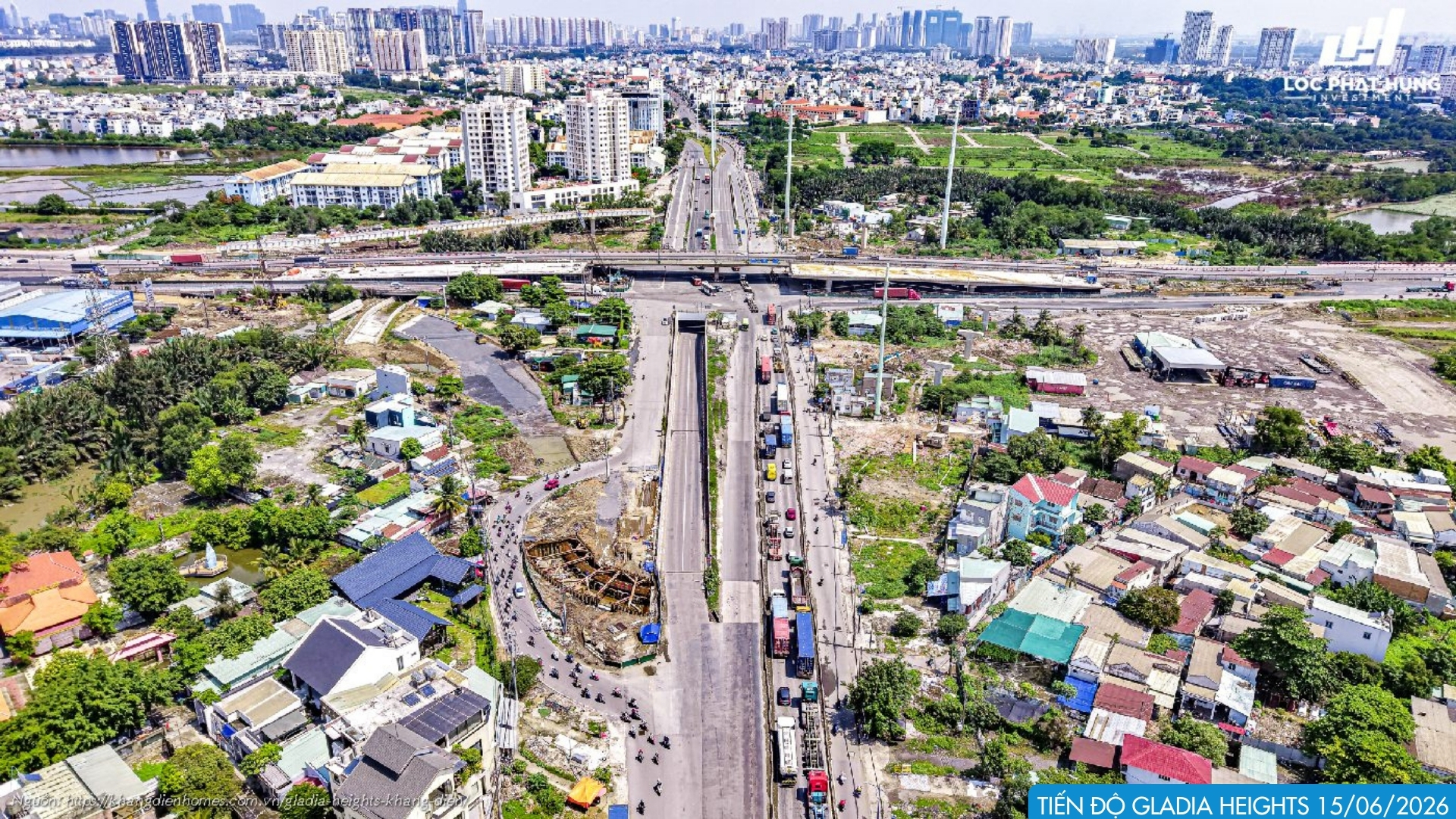 Tiến độ Xây Dựng 15/06/2026 Dự án Căn Hộ Gladia Heights Phường Bình Trưng