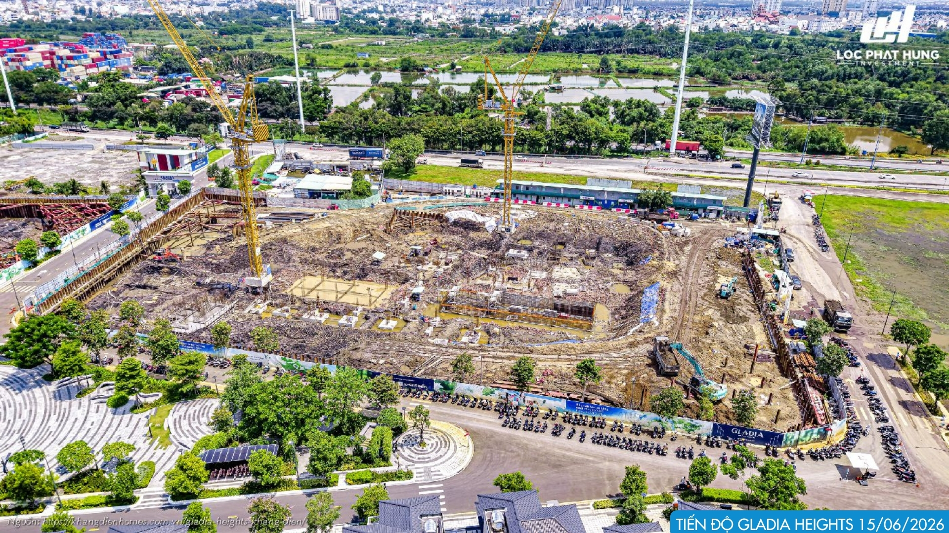 Tiến độ Xây Dựng 15/06/2026 Dự án Căn Hộ Gladia Heights Phường Bình Trưng