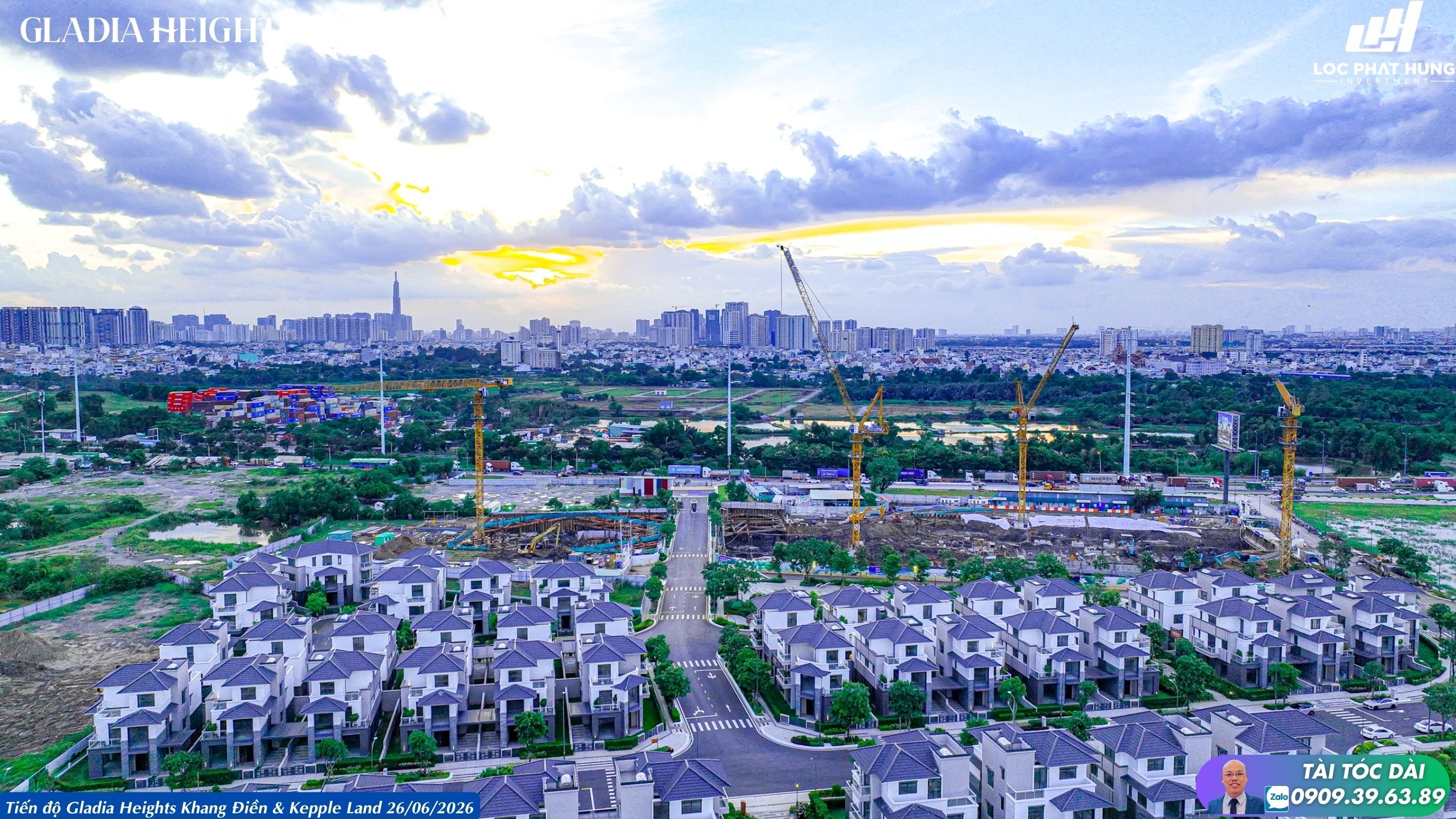 Tiến độ Xây Dựng Tháng 26/06/2026 Dự án Gladia Heights