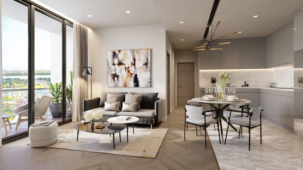 Mẫu thiết kế căn hộ 3 phòng ngủ Gladia Heights