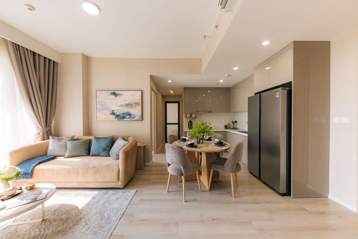 Mẫu thiết kế căn hộ 1 phòng ngủ Gladia Heights