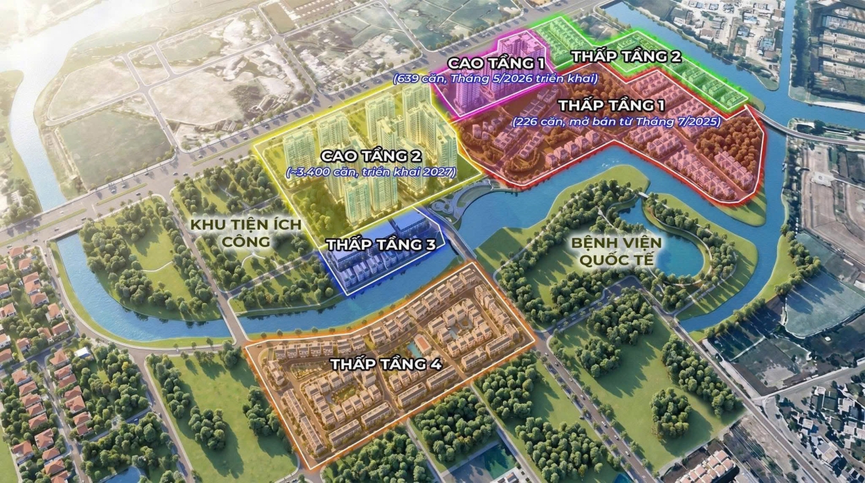 Mặt bằng tầng điển hình tại dự án Gladia Heights