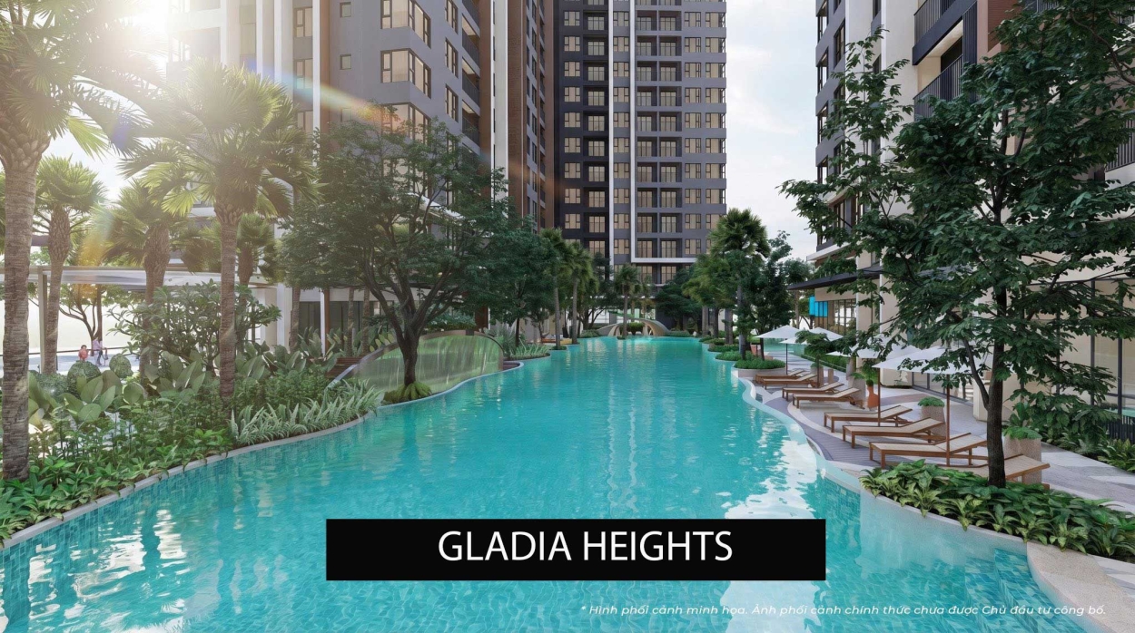 Không gian nội thất phòng khách nhà mẫu Gladia Heights