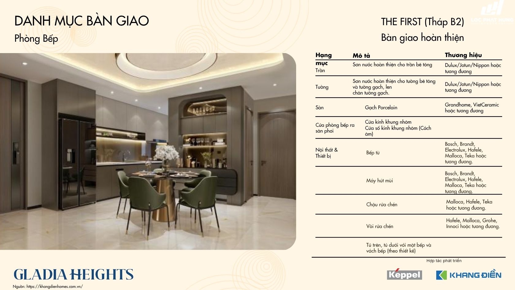 Thông Tin Chi Tiết Tháp The First (b2) Căn Hộ Chung Cư Gladia Heights