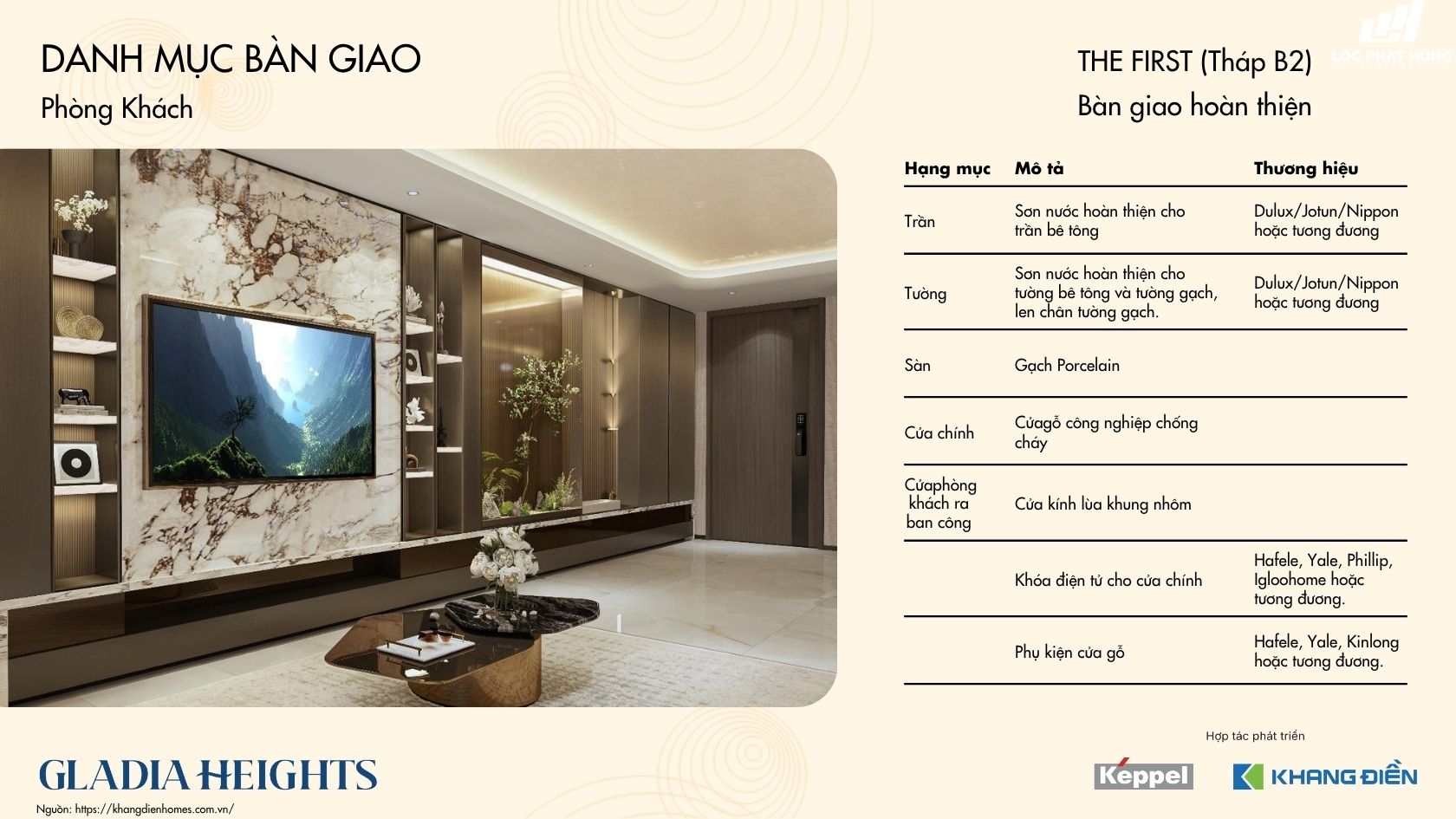 Thông Tin Chi Tiết Tháp The First (b2) Căn Hộ Chung Cư Gladia Heights
