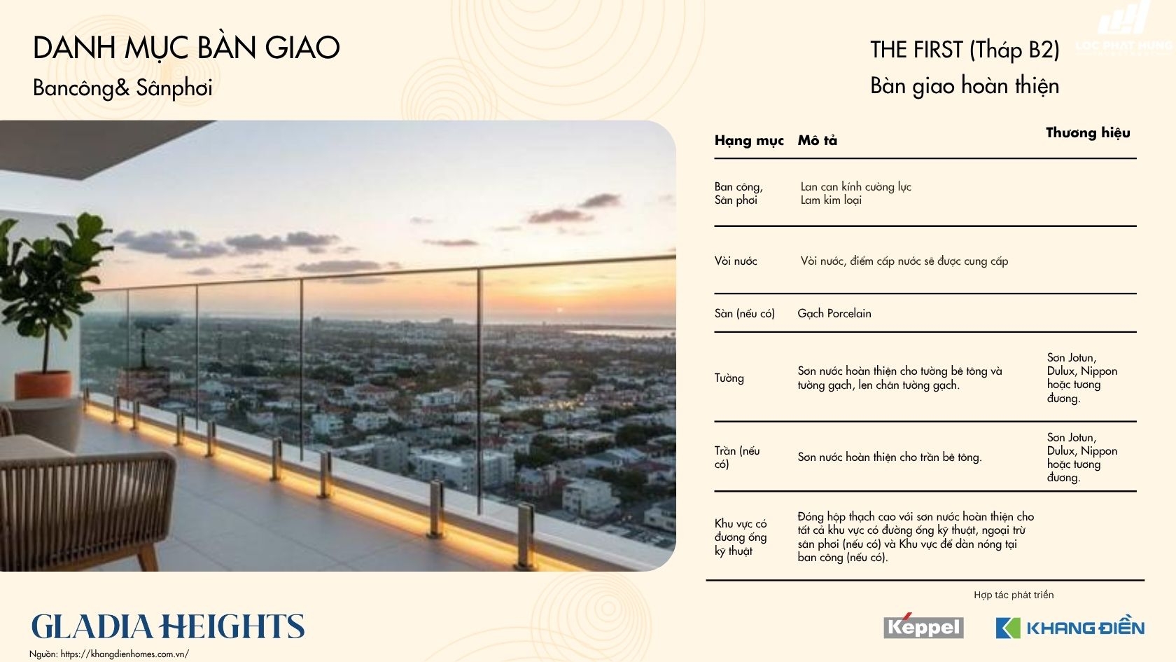 Thông Tin Chi Tiết Tháp The First (b2) Căn Hộ Chung Cư Gladia Heights