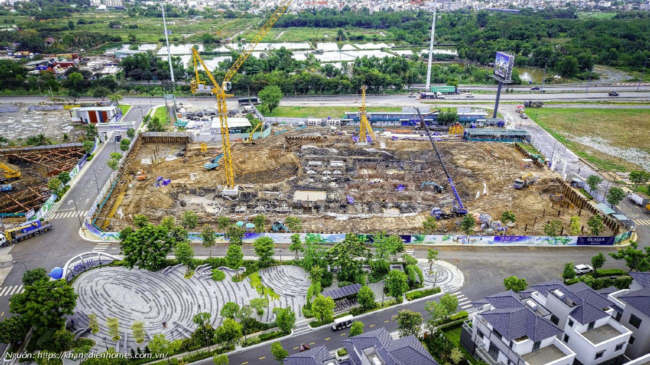 Tiến độ Phân Khu Căn Hộ Gladia Heights Quận 2 Tháng 05/2026