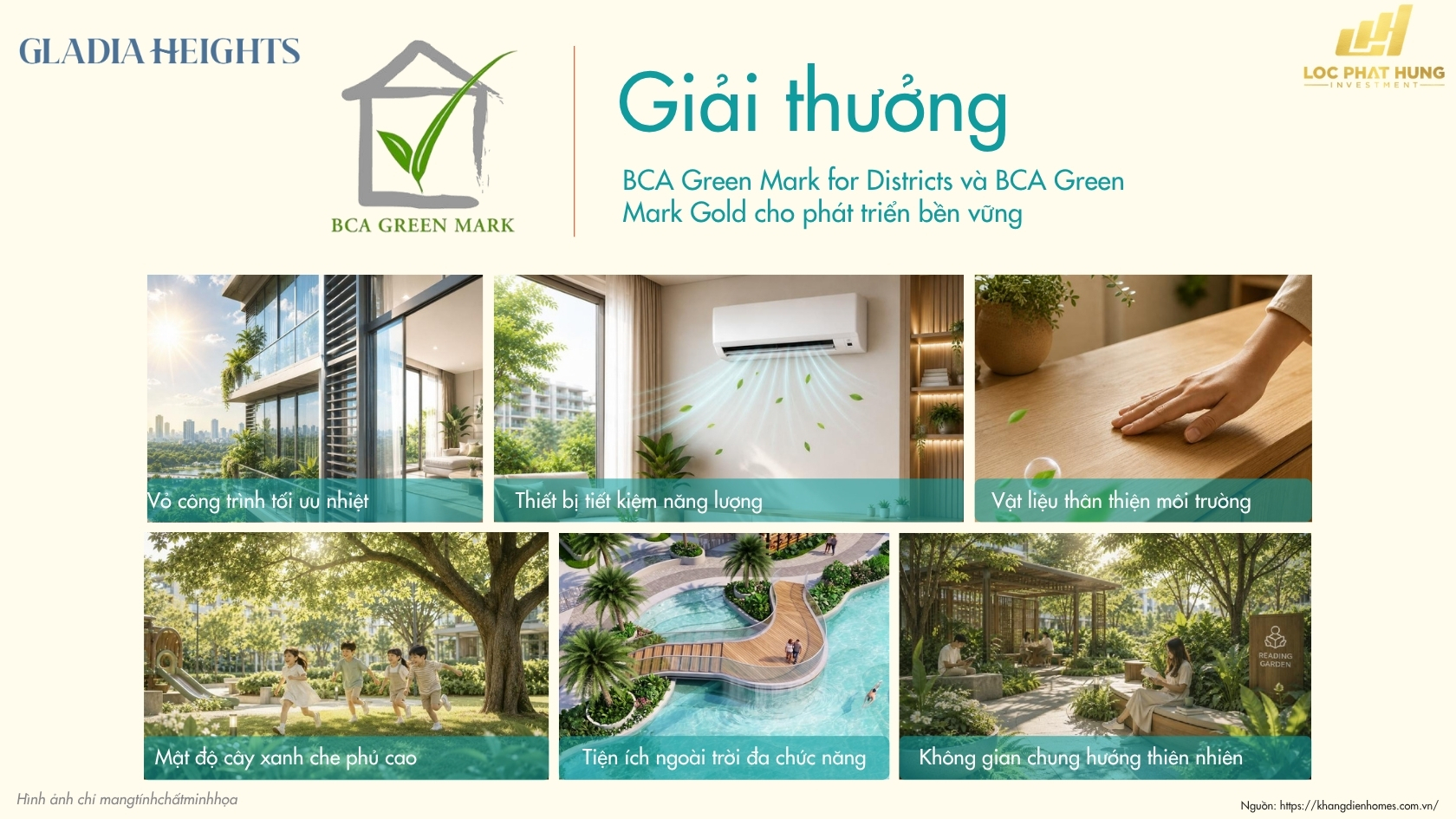 Căn Hộ Chung Cư Gladia Heights đạt Chứng Chỉ Xanh Bca Green Mark