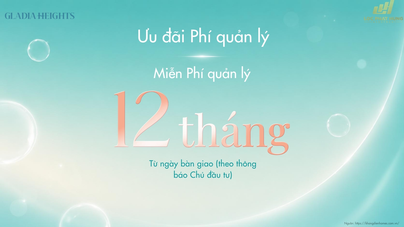 Chính Sách ưu đãi Khi Thanh Toán Mua Căn Hộ Chung Cư Gladia Heights