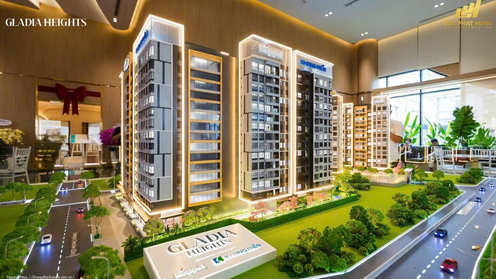 Hình ảnh Thực Tế Sa Bàn Dự án Căn Hộ Gladia Heights