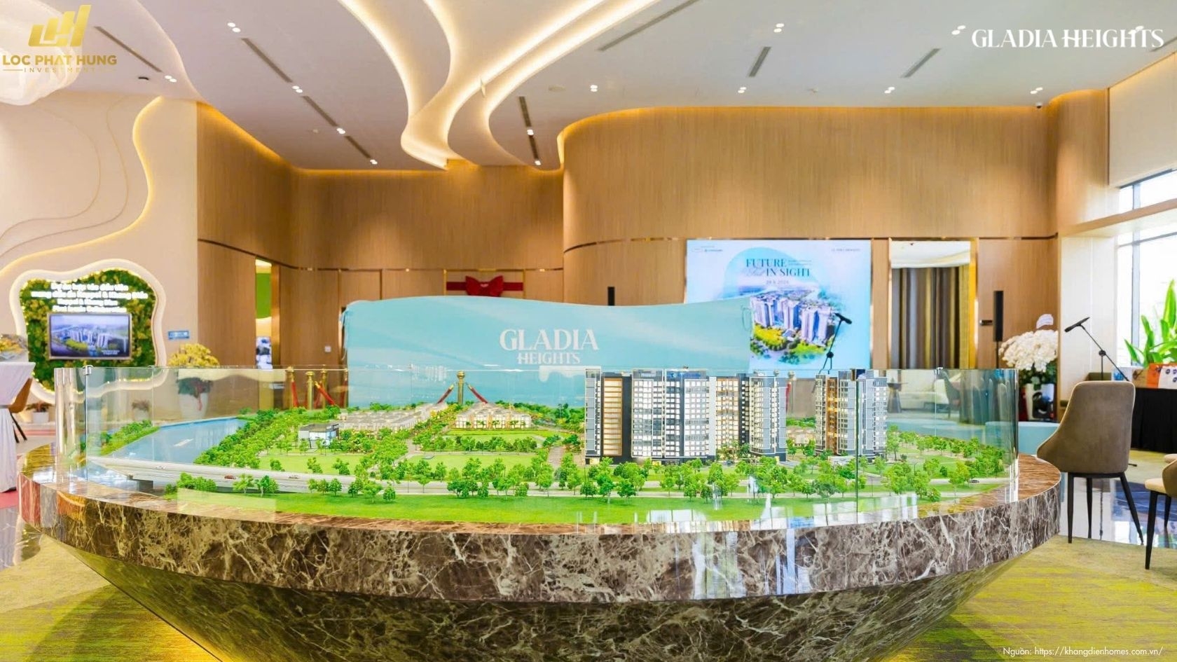 Hình ảnh Thực Tế Sa Bàn Dự án Căn Hộ Gladia Heights