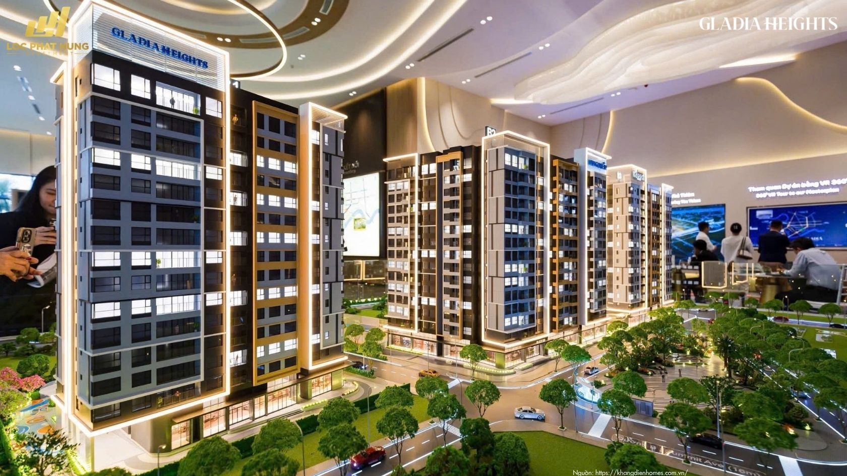 Hình ảnh Thực Tế Sa Bàn Dự án Căn Hộ Gladia Heights