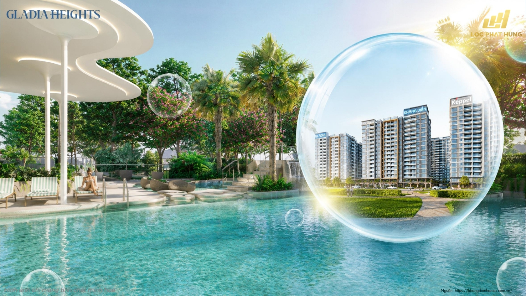 Phối Cảnh Tổng Thể Dự án Căn Hộ Chung Cư Gladia Heights Phường Bình Trưng