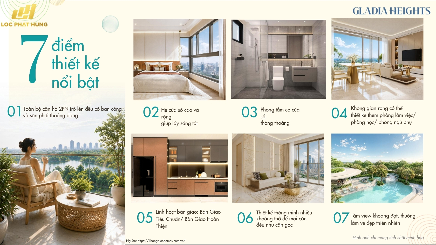 Thiết Kế Nổi Bật Căn Hộ Chung Cư Gladia Heights