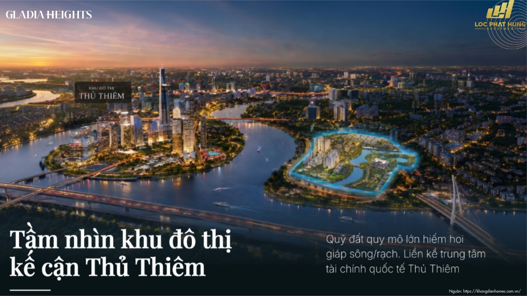Vị Trí Hạ Tầng Dự án Căn Hộ Chung Cư Gladia Heights Phường Bình Trưng