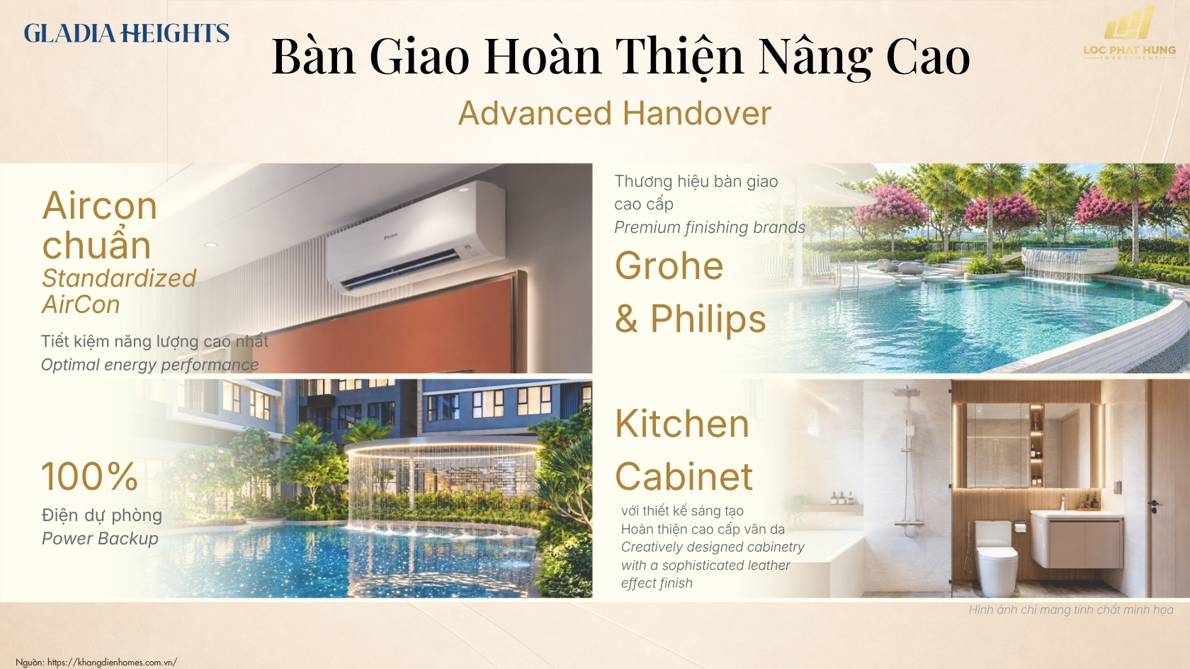 Danh Mục Bàn Giao Hoàn Thiện Nâng Cao Tháp B1 Chung Cư Gladia Heights