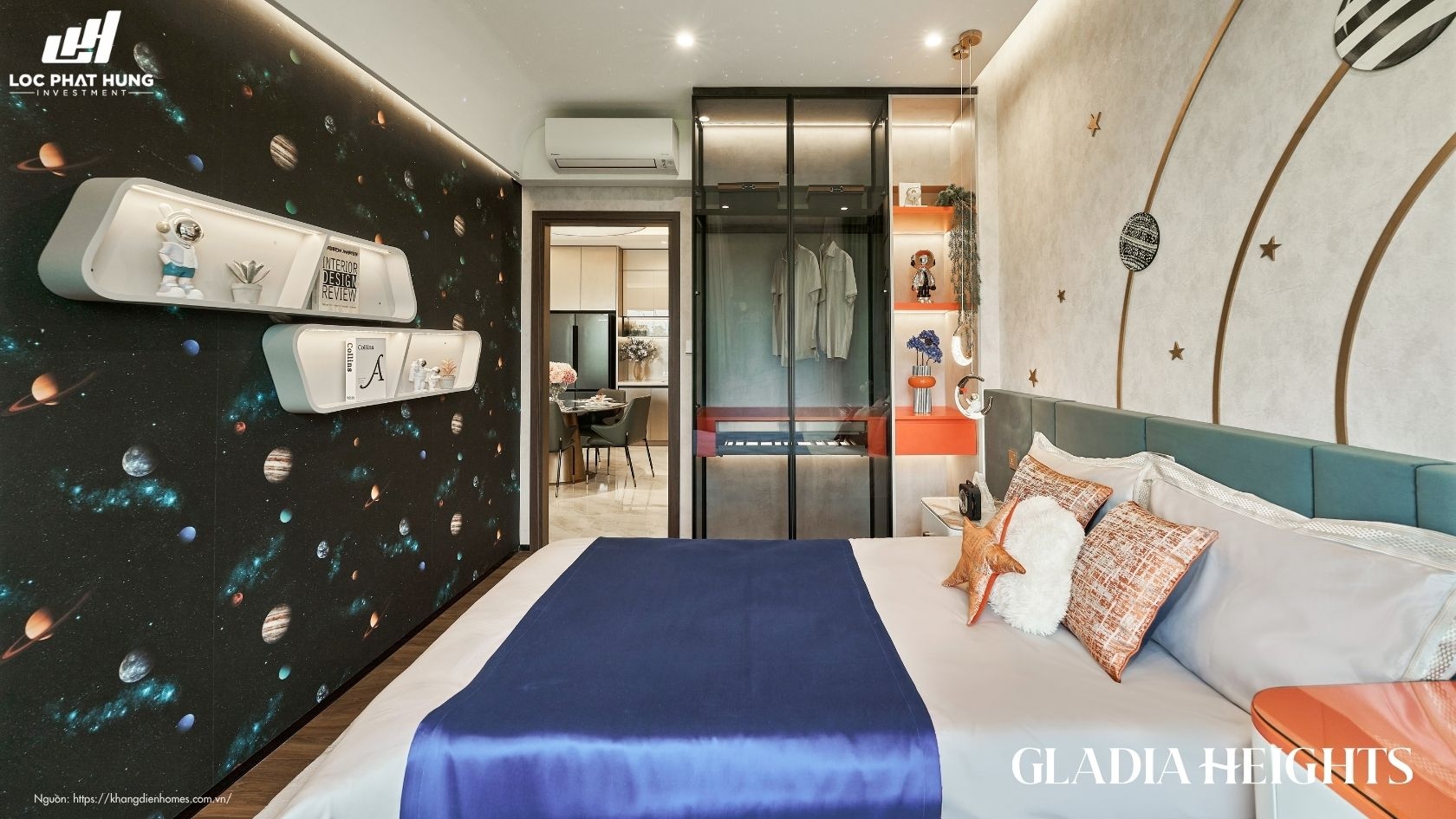 Phòng Ngủ Bé Nhà Mẫu Căn Hộ 2pn Gladia Heights