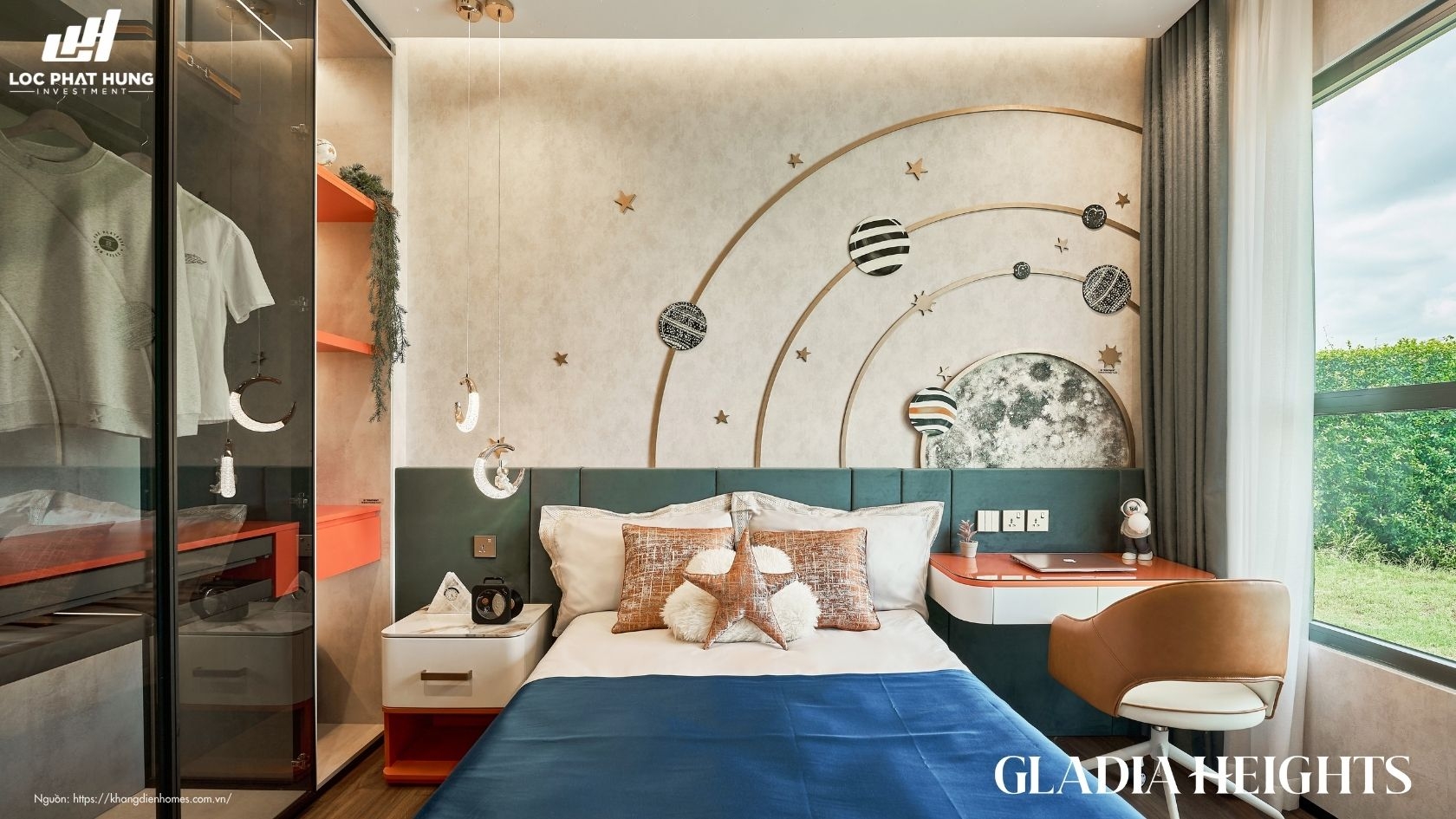 Phòng Ngủ Bé Nhà Mẫu Căn Hộ 2pn Gladia Heights