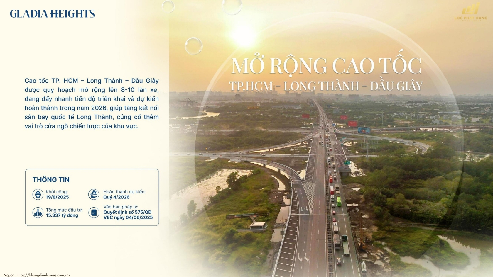 Hạ Tầng Xung Quanh Căn Hộ Chung Cư Gladia Heights