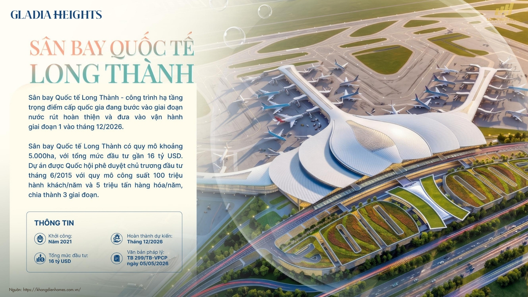 Hạ Tầng Xung Quanh Căn Hộ Chung Cư Gladia Heights