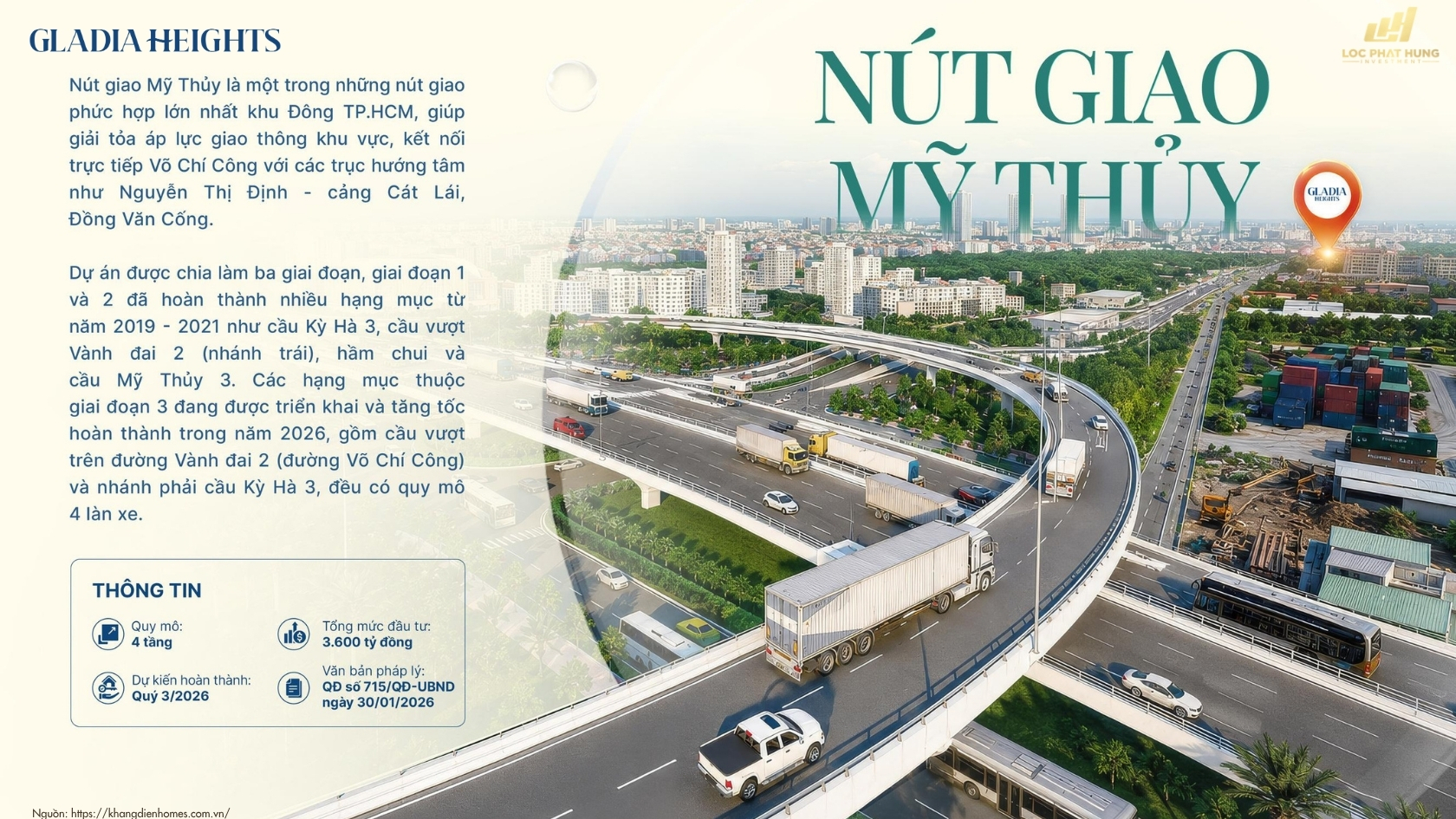 Hạ Tầng Xung Quanh Căn Hộ Chung Cư Gladia Heights