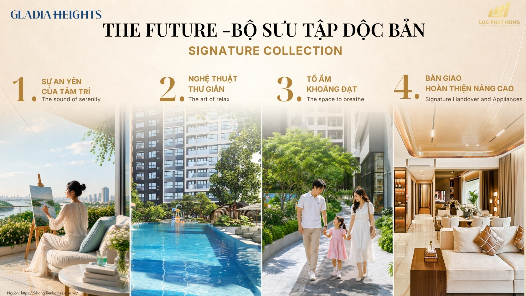 Bộ Sưu Tập Độc Bản Gladia Heights