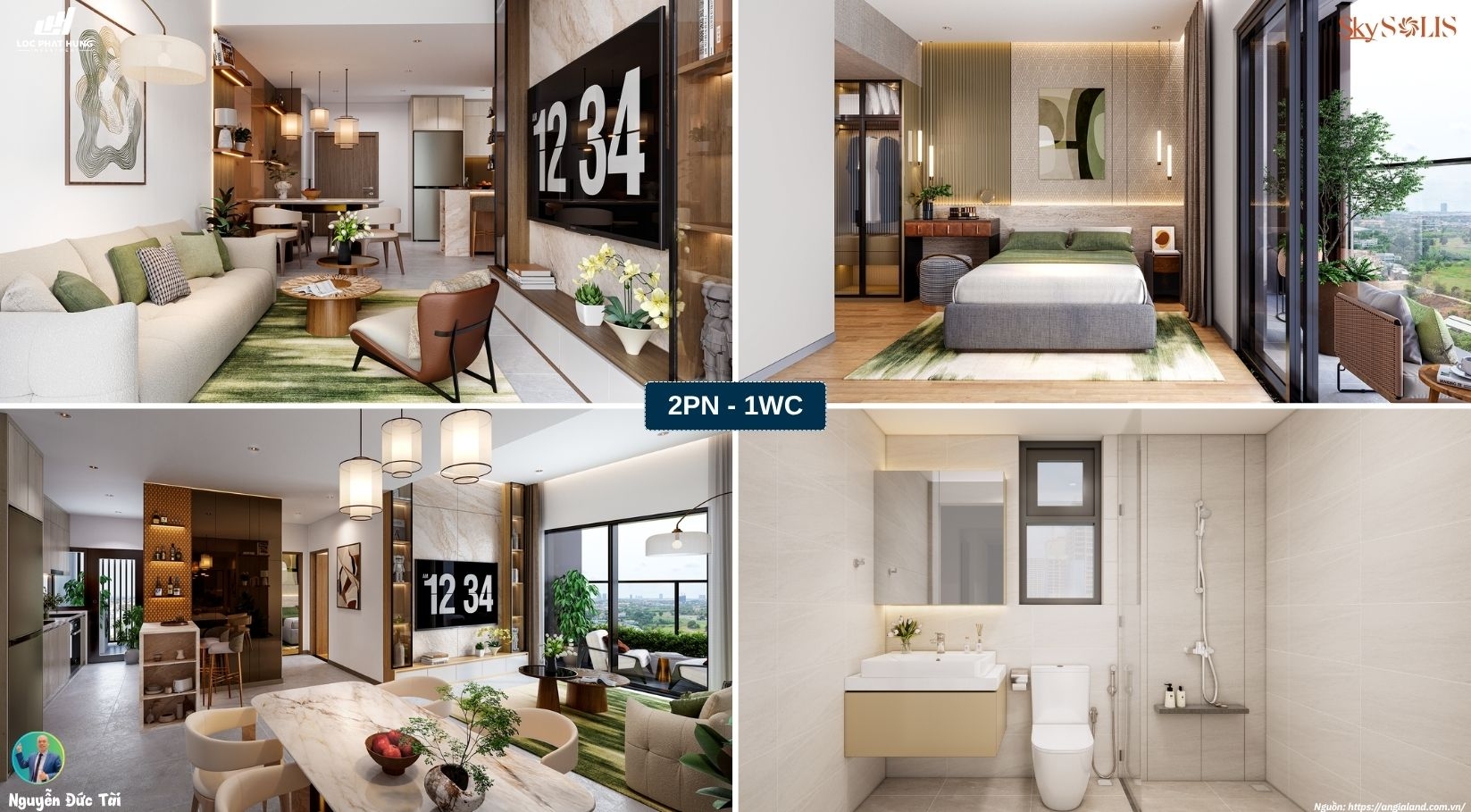 Nhà Mẫu Skysolis 2PN - 1WC