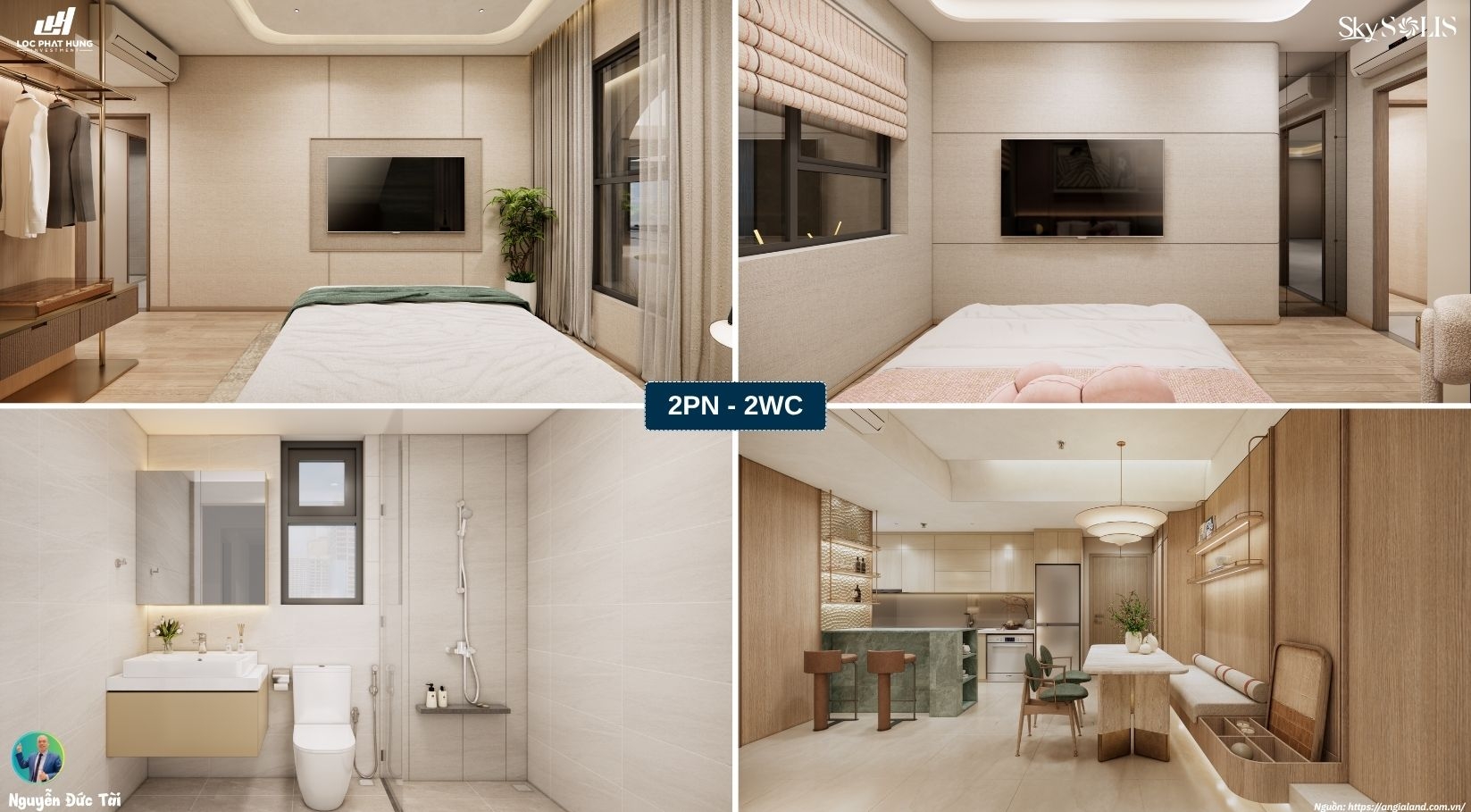 Nhà Mẫu Skysolis 2PN-2WC