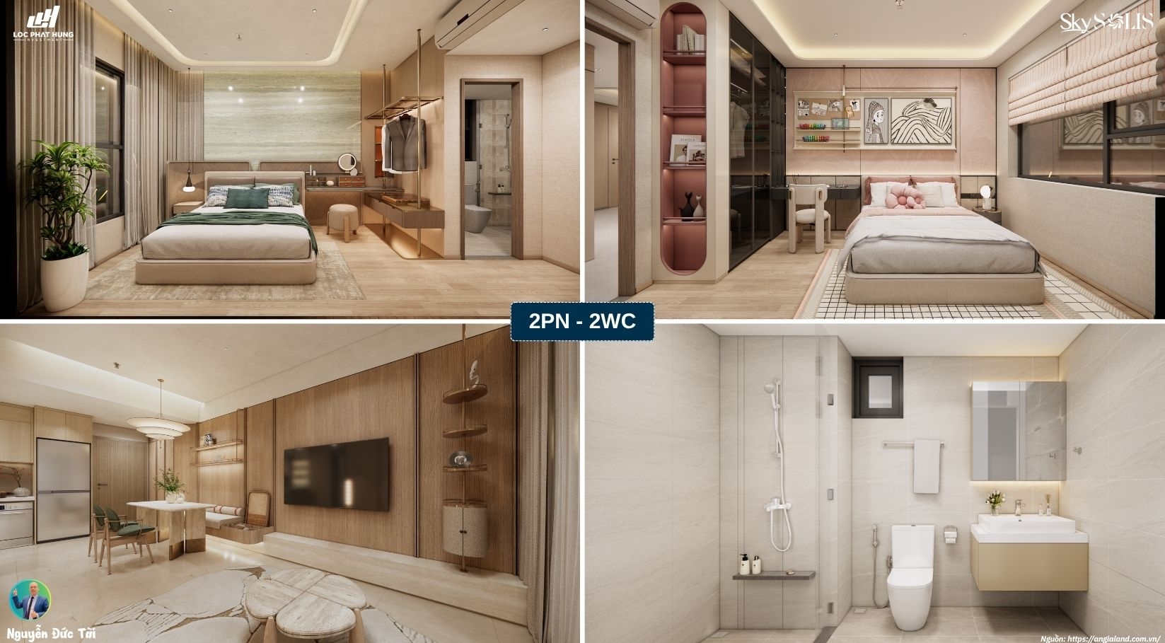 Nhà Mẫu Skysolis 2PN-2WC